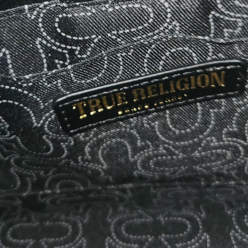 True Religion Black Women's Handbag with adjustable Strap. - Picture 11 of 16
